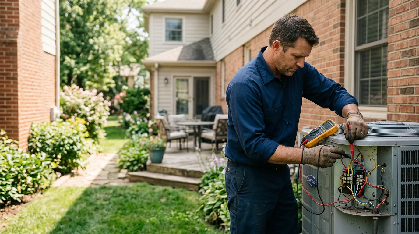 HVAC technician working near Riverton, WY